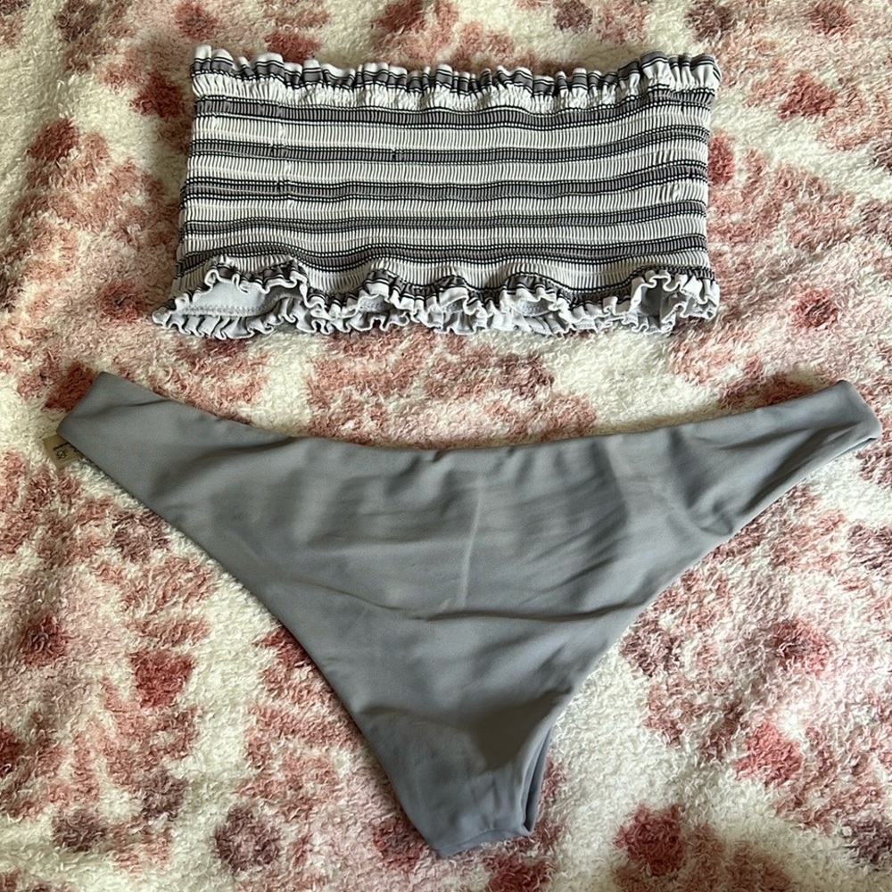 Zaful Gray Bikini Set